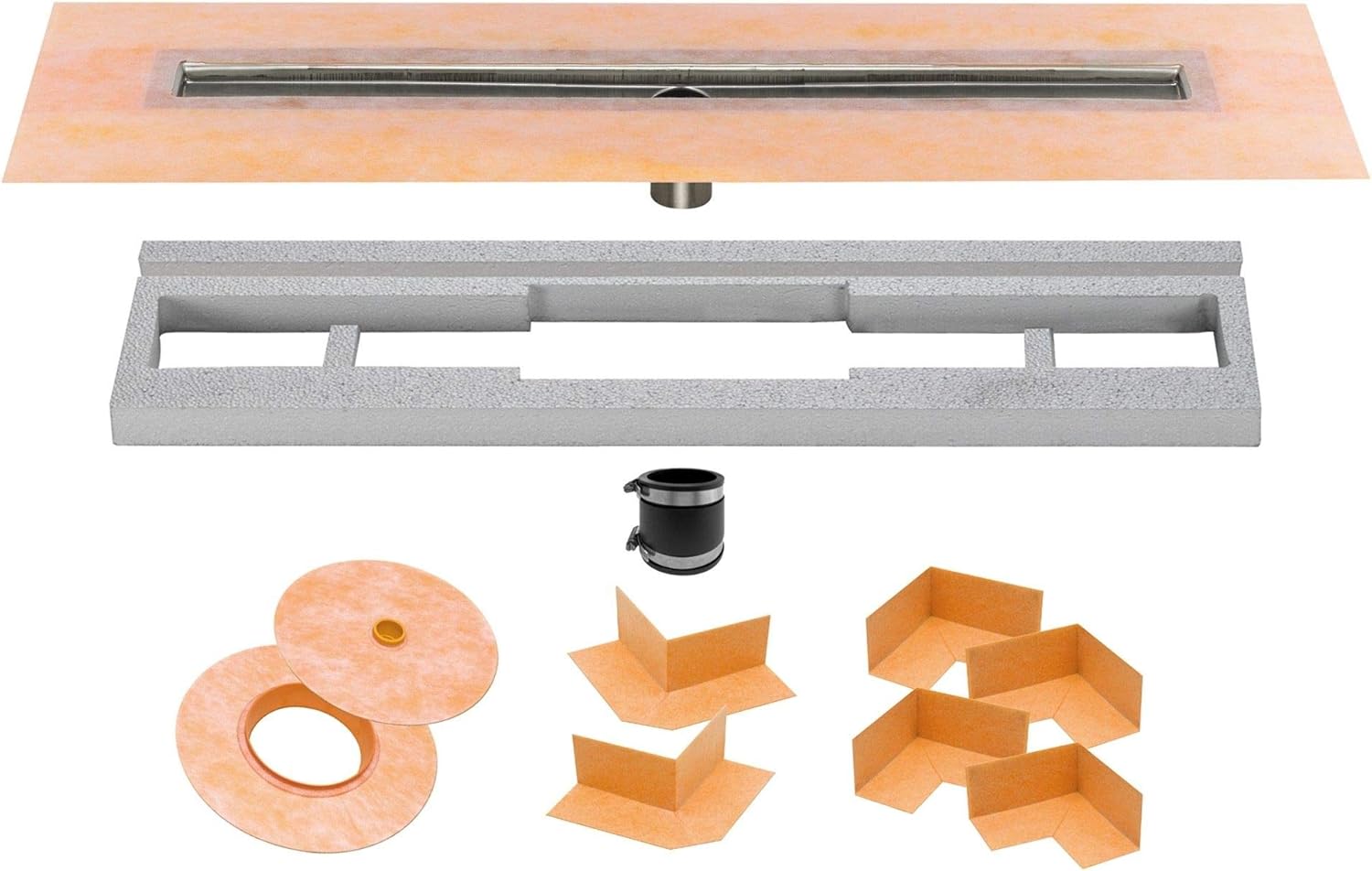 Schluter Systems Kerdi-Line Channel Body Shower Drain 56" (KL1V60E140)