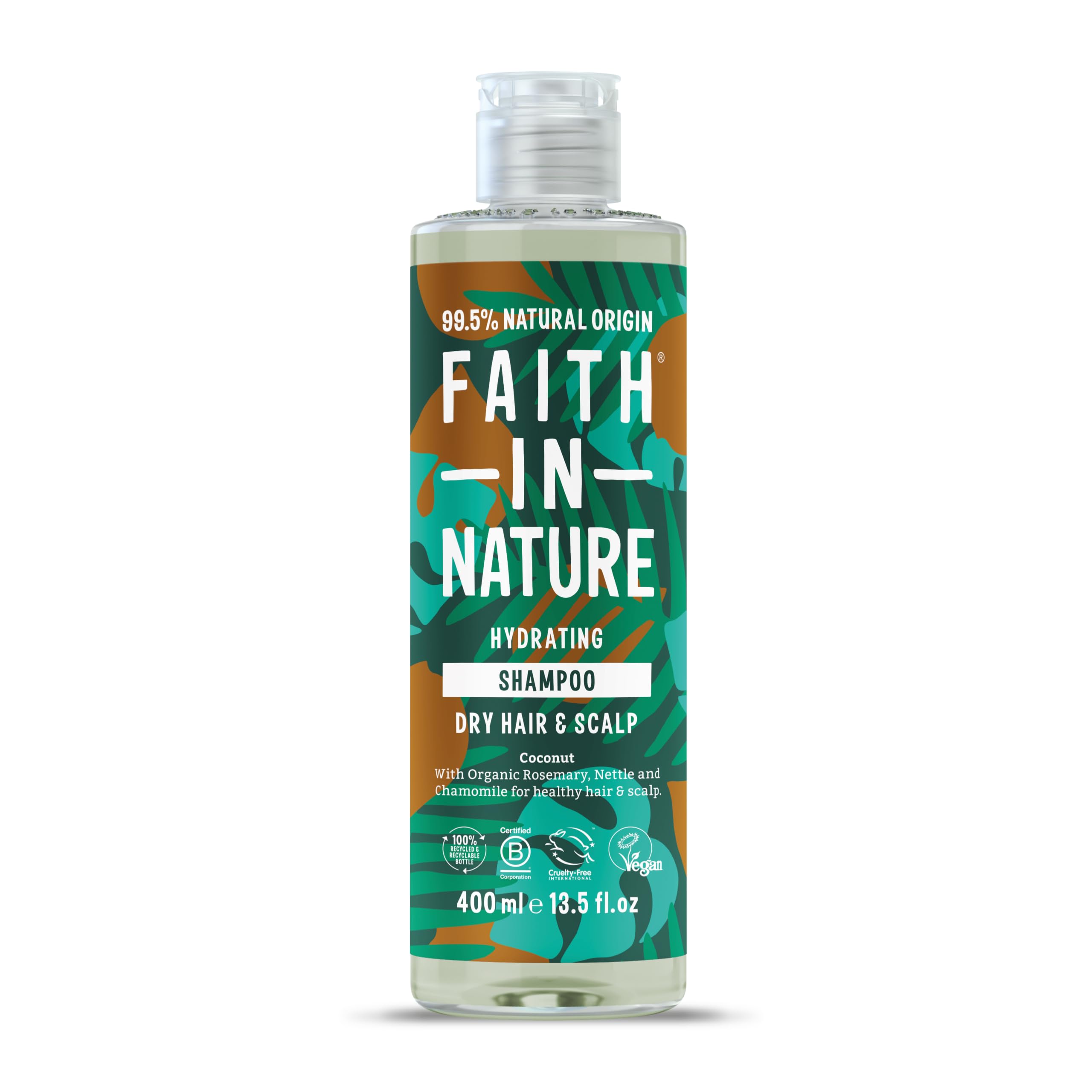 Faith In Nature Organic Coconut Shampoo, Hydrating for Dry Hair & Scalp, Vegan & Cruelty Free, No SLS, Silcones or Parabens, 400ml — image 1