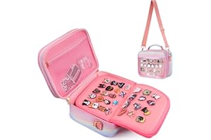 AUROTIER Enamel Pin Display Bag, 12 Page Pin and Patch Trading Collection Book, Pin Display Board Case for Storing Enamel Pins, Earrings, Brooches, Patch and Sports Medals, Pin Crossbody Bag