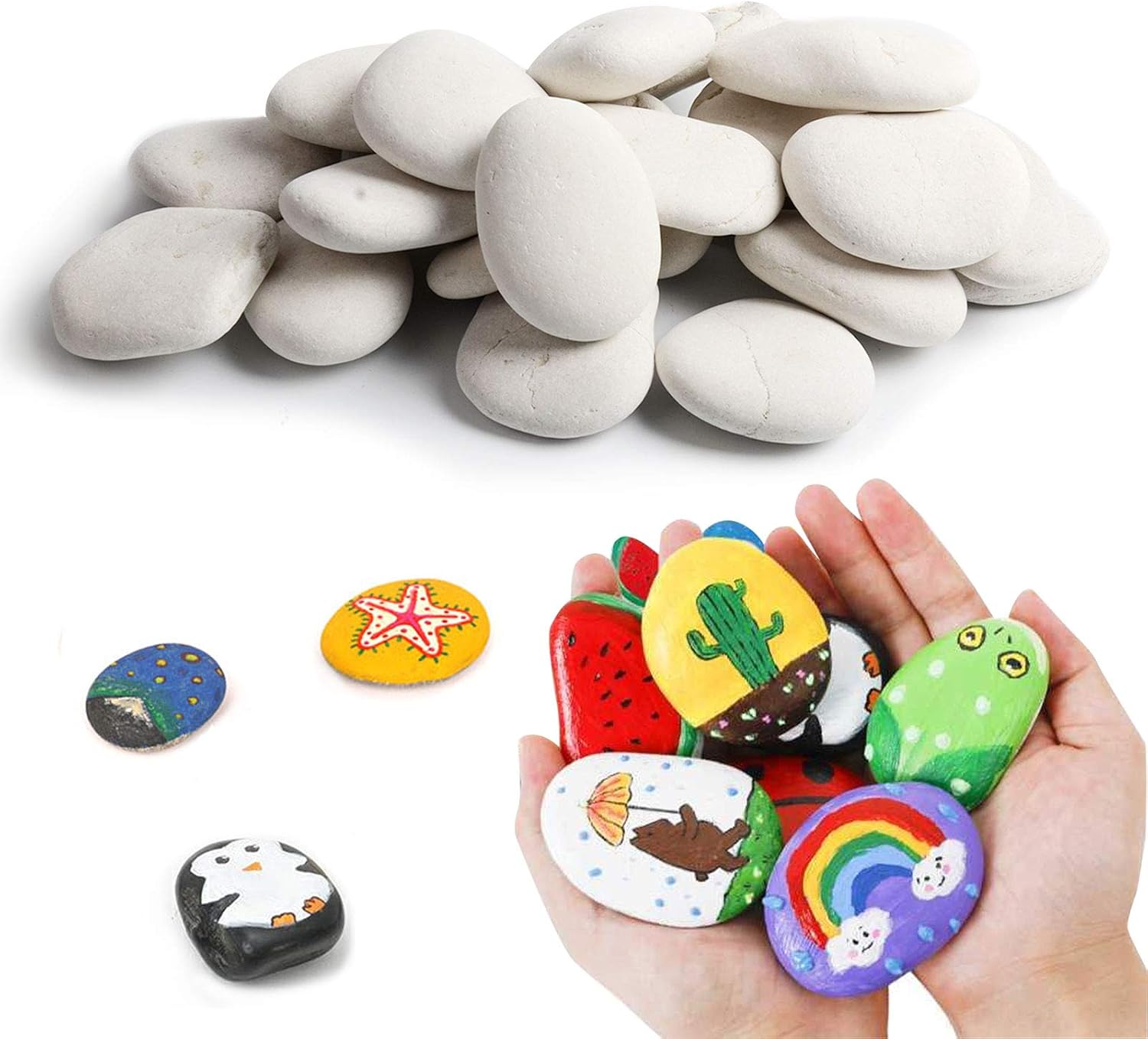 24 Painting Rocks Craft Rocks Stones for Rock Painting