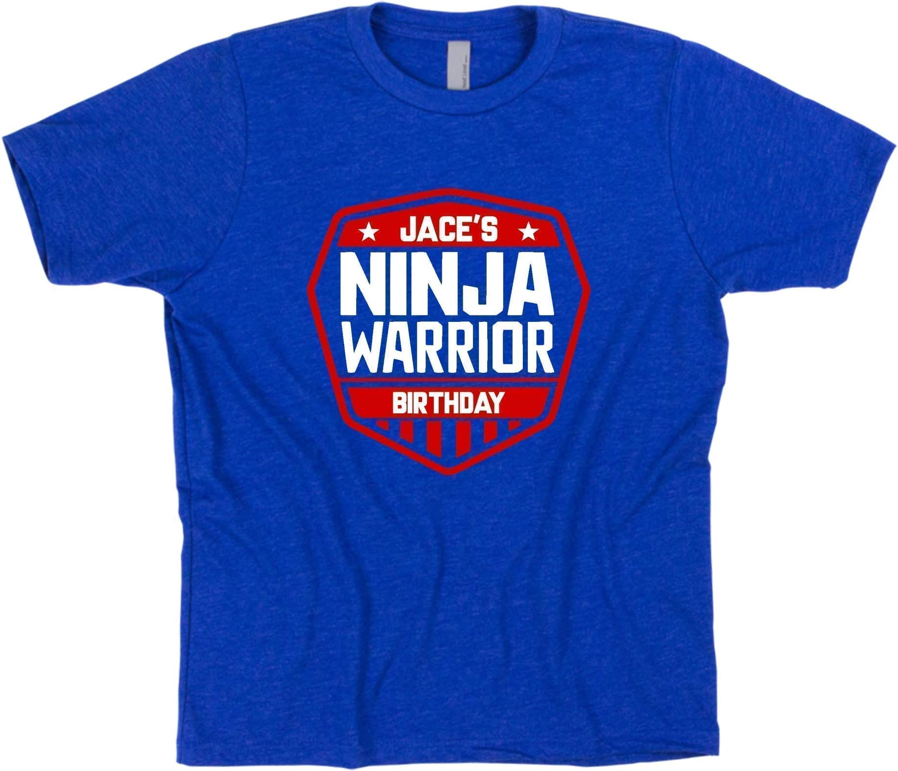 American Ninja Warrior Shirt for Kids, Ninja Warrior in Training Personalized Birthday T-Shirt