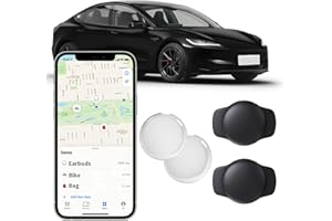 VOTLIK 2 Pack GPS Tracker for Car Work with Find My (iOS Only) No Subscription Real Time Smart Vehicle Tracker Tags Global Mini Hidden Locator Tracking Devices with Magnetic Case No Monthly Fee for Bike Pets