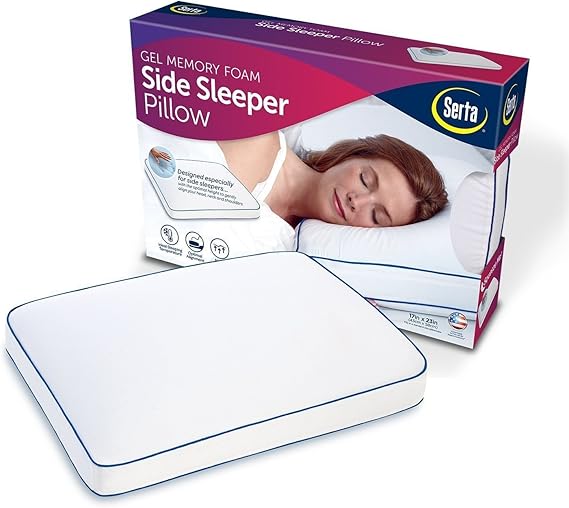 Serta Gel Memory Foam Side Sleeper Pillow Amazon.co.uk Kitchen & Home