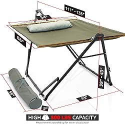 Tranquillo Unity Adjustable Hammock Stand, 800 lbs