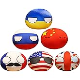 Nobuwile Country Ball Plushies, 6pcs, Country Balls Stuffed Animal,3.9 inch | Stuffed Animal, Anime Plush, Mini Pendant for Gifts
