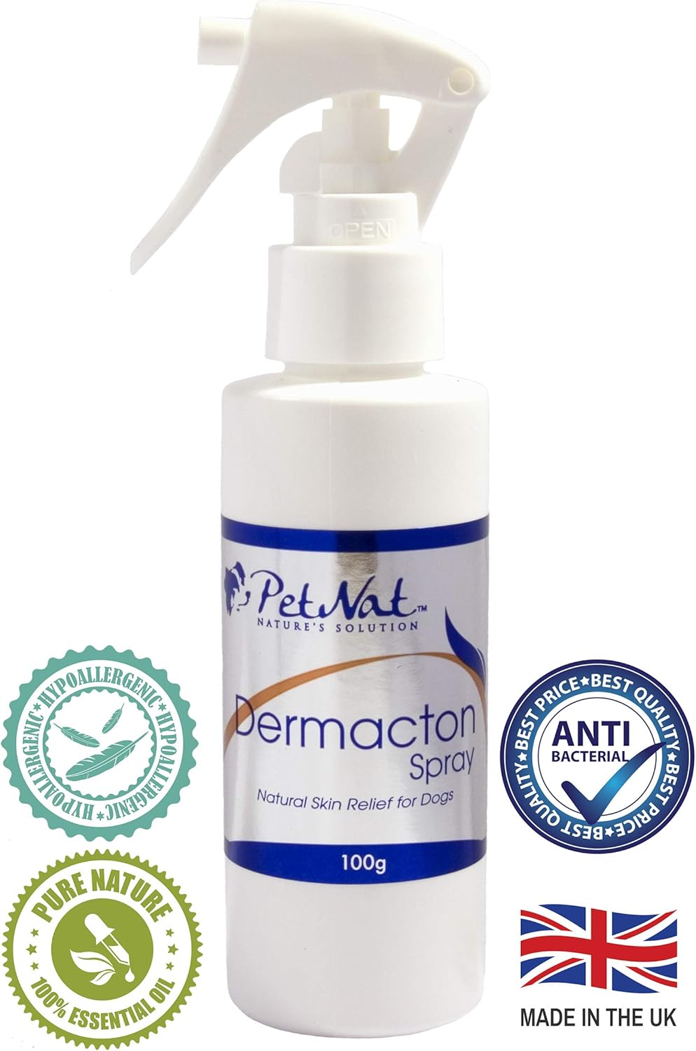 Petnat Dermacton Spray for ITCHY Dogs Professionally for