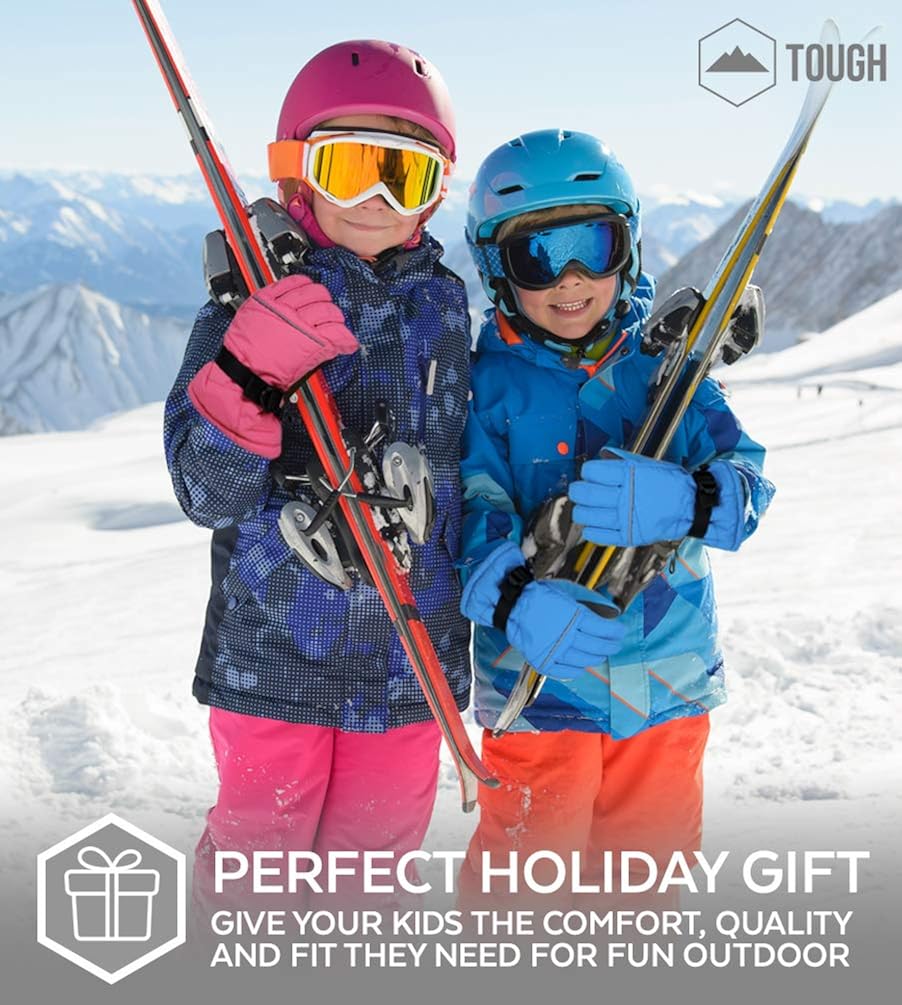 Kids Winter Gloves - Snow & Ski Waterproof Gloves for Boys, Girls, Toddler & Youth - Designed For Cold Weather: Clothing