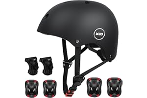 XJD Kids Bike Helmet,Multi-Sport Protective Gear Set for 3-5-8-14 Years Boys Girls with Knee and Elbow Pads Wrist Guards fit Roller Skates,Cycling,Skateboarding,Christmas Birthday Gifts for Kids