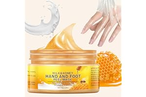 OUPEICHARM Milk Honey Peel Off Hand Wax for Women Moisturizing Hydrating Hand Masks Nourishing Exfoliating Hand Film Hands Care Soft 110g