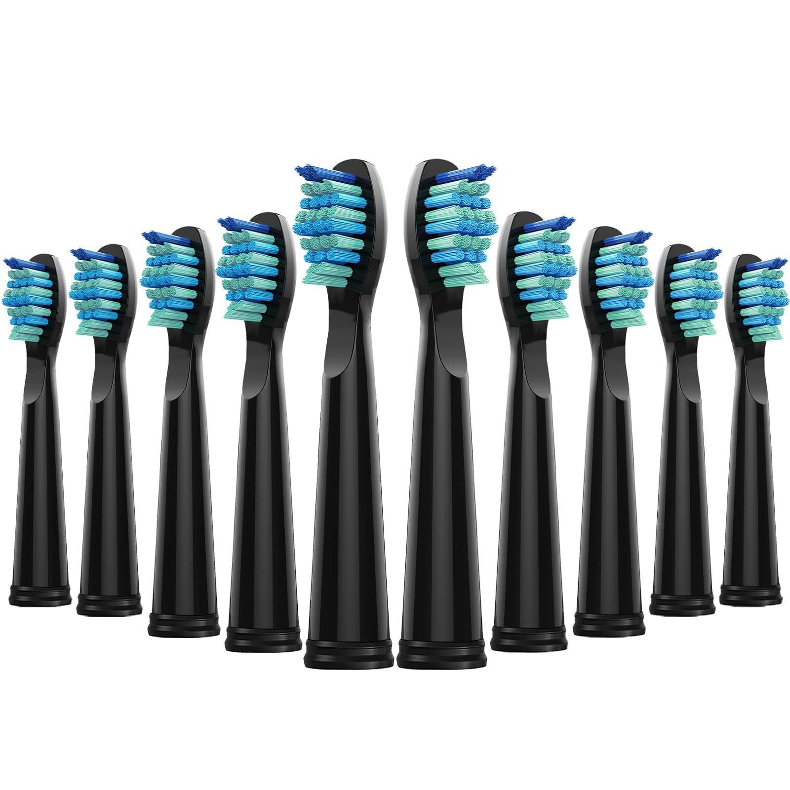 Photo 1 of 10 Pack Toothbrush Replacement Heads Compatible with Fairywill FW-507/508/515/551/917/959/2011, FW-D1/FW-D3/FW-D7/FW-D8, Most SG Series, HP126A, TB-5 Medium Soft Bristles Brush