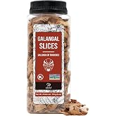 Soeos Galangal Slices, 6 Ounce, Non-GMO, Kosher, Sliced Dried Galangal Root | Alpinia Galanga, Perfect for Tom Yum and Tom Kh