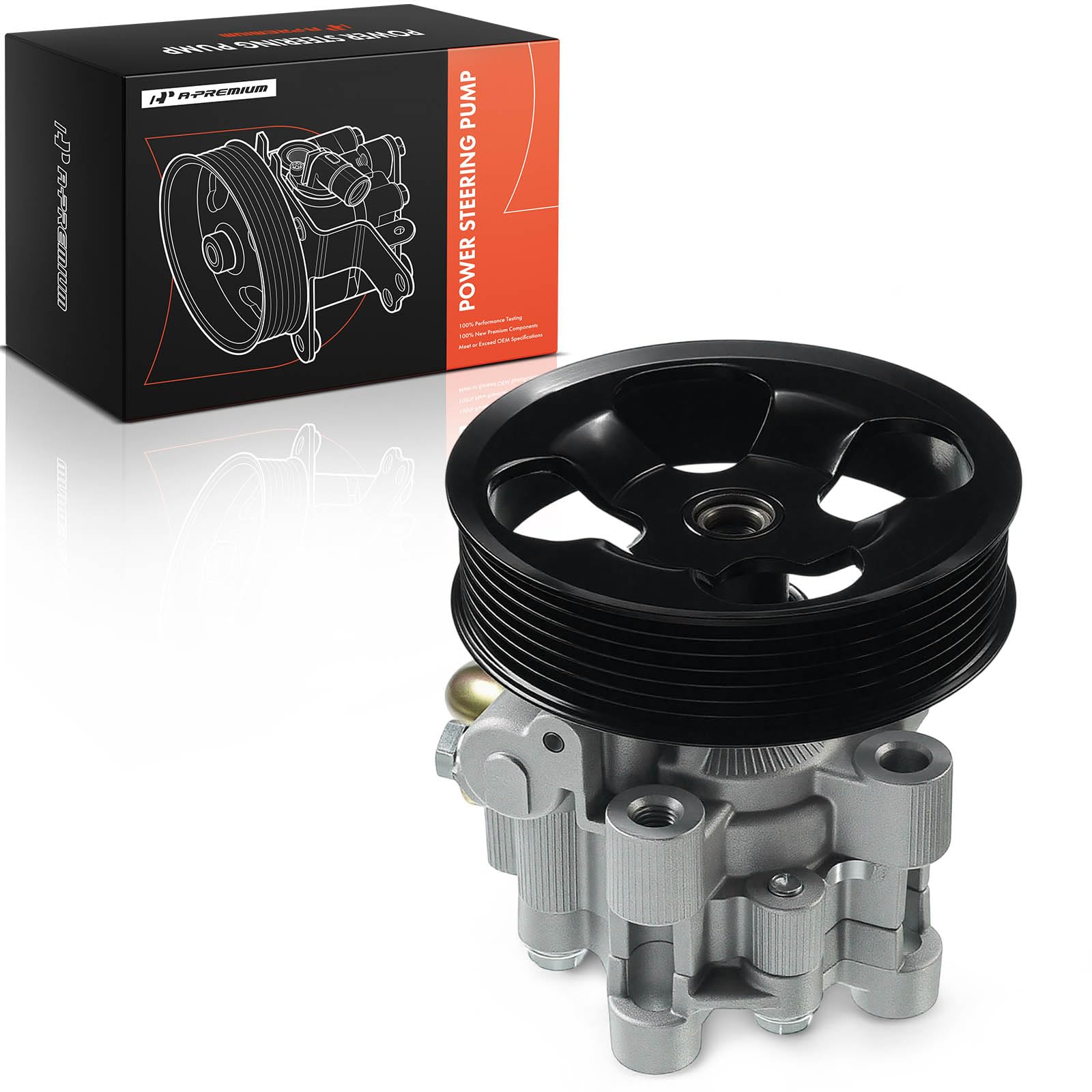 Photo 1 of A-Premium Power Steering Pump, with Pulley, Compatible with Toyota Tundra 2005-2006, Sienna 2007-2010, 4Runner 2003-2009, FJ Cruiser 2007-2009, Petrol, Replace # AA121-5363