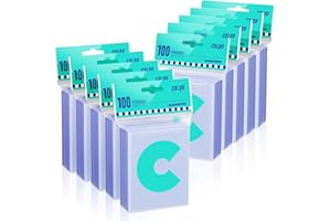 COLQU 1000ct Card Sleeves for Trading Cards, Clear Penny Sleeves, Baseball Card Sleeve, Soft Sports Card Sleeve, Plastic Card Protector Fit for MTG Game Card Standard Cards