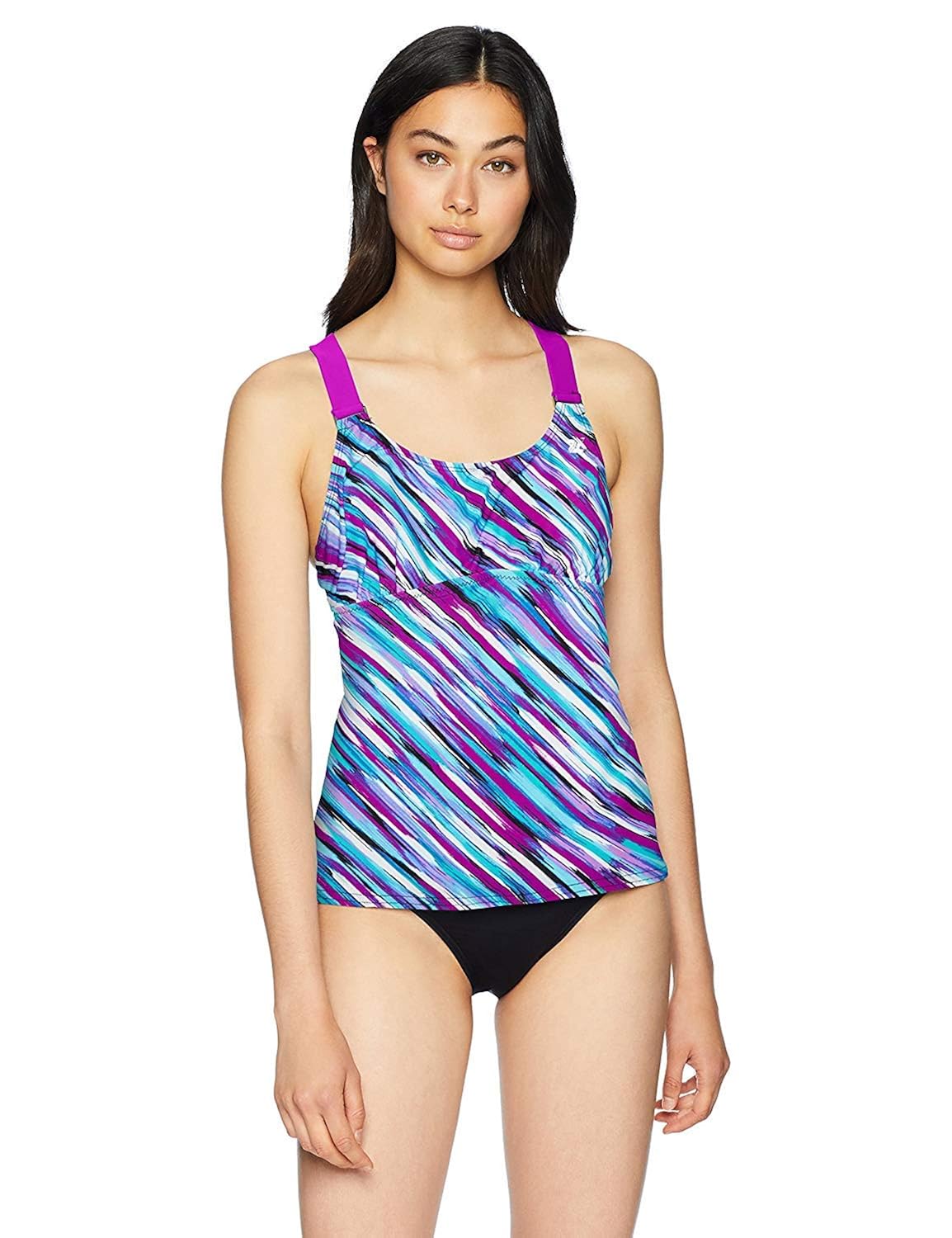 wide strap tankini top