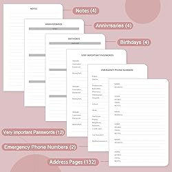 Address Book with Alphabetical Tabs, Hardcover