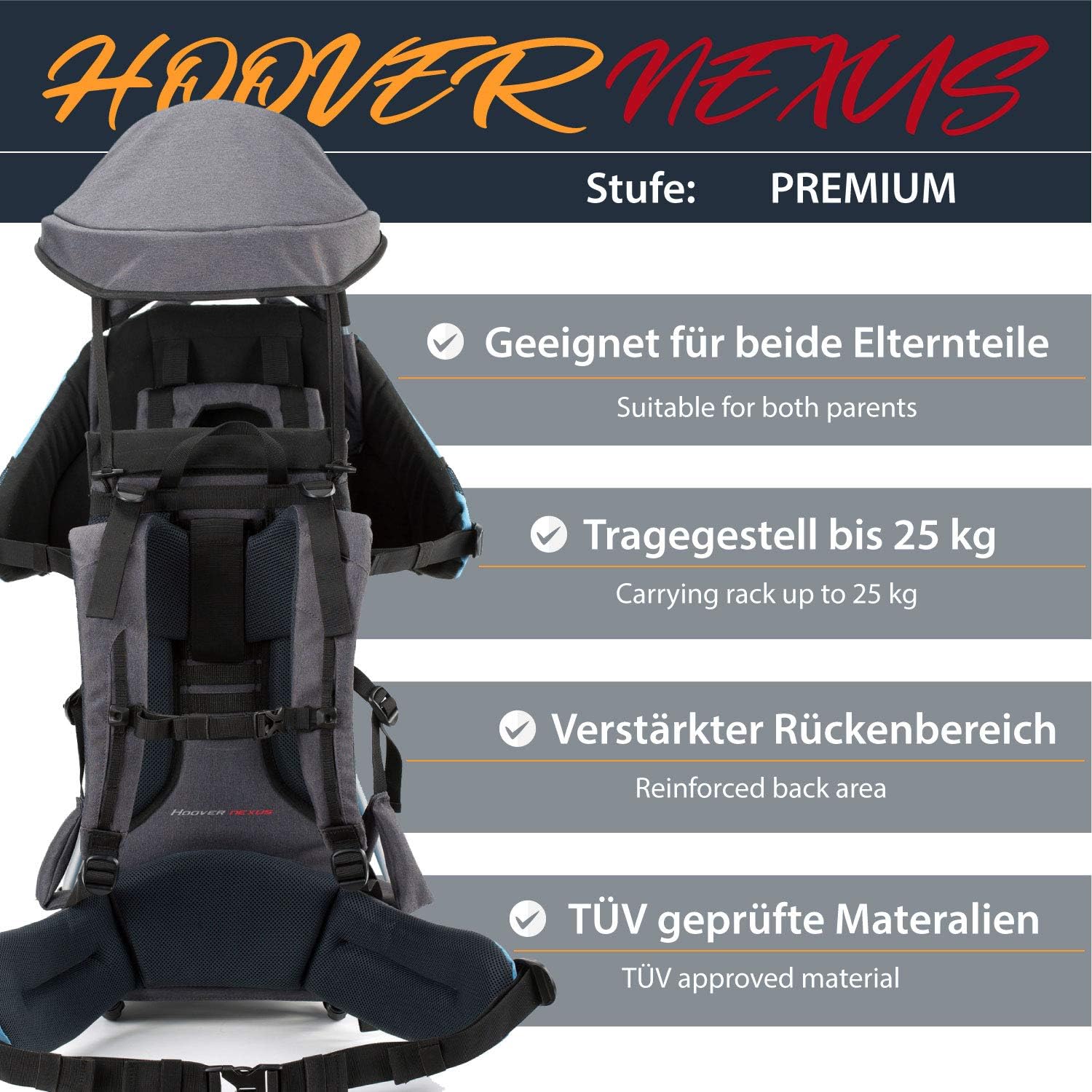 montis hoover child carrier