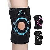 ABYON Knee Brace for Knee Pain, Meniscus Tear & Arthritis –[Patented] Medical-Grade Compression Knee Support with Side Spring Stabilizers & Patella Gel Pad– Adjustable Wrap Patella Stability for Men Women – See How to Size Video Before Ordering