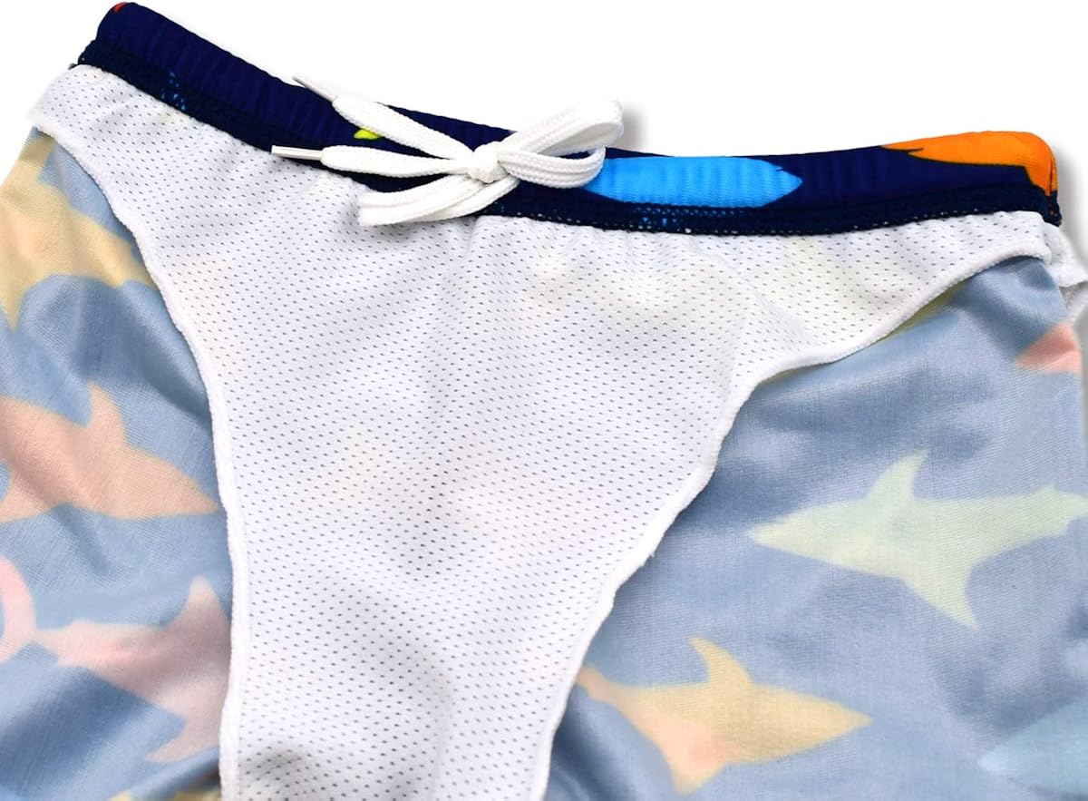 Boys Two Piece Rash Guard Swimsuits Kids Long Sleeve Sunsuit Swimwear Sets: Clothing
