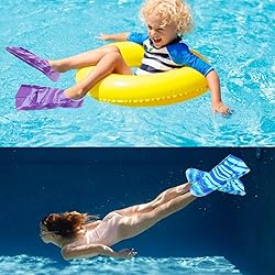 Gugmoy Kids Swim Fins,Comfortable Silicone Flippers