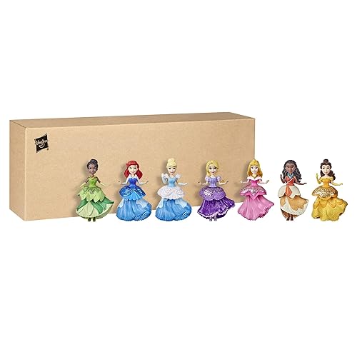 open lace back dress Disney Princess -- Royal Clips-Multipack with 7 Small Dolls Collection  Fashion Toy with Glittery 1-Clip Dresses, Frustration Free Packaging  (Amazon Exclusive) in Dubai - UAE