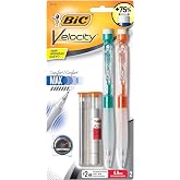 BIC Velocity Max Mechanical Pencils, With Colorful Barrel, Medium Point (0.7mm), 2-Count Pack Mechanical Pencils With Erasers and Lead Refills