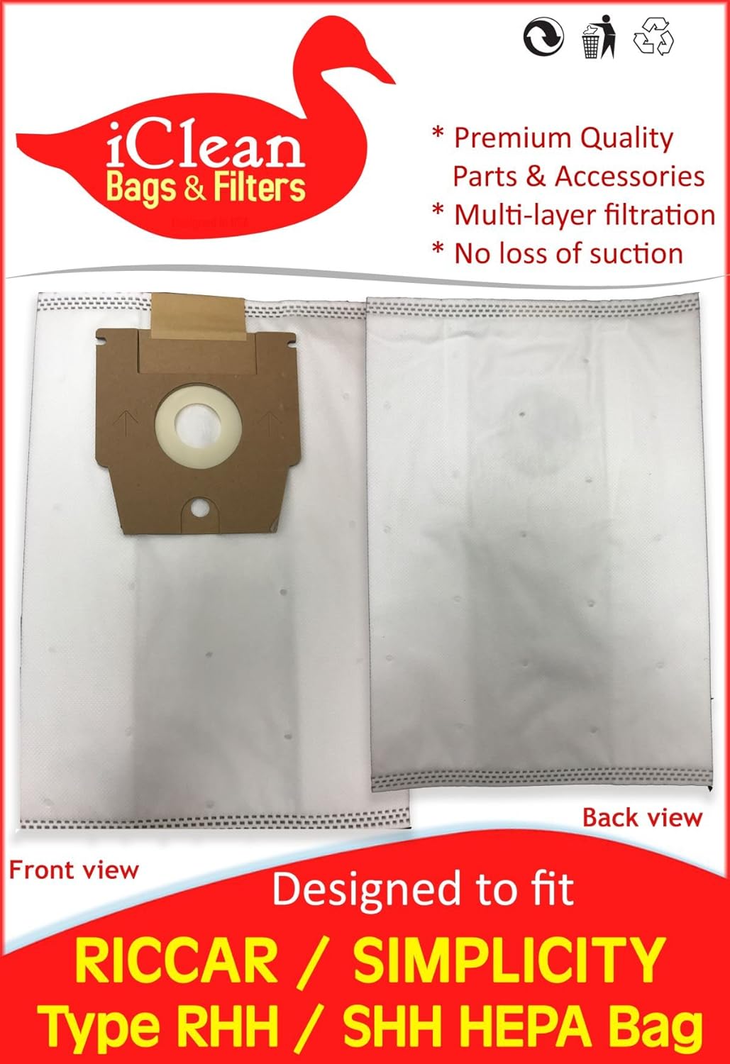 Which Is The Best Riccar Type H Canister Vacuum Hepa Filtration Bags