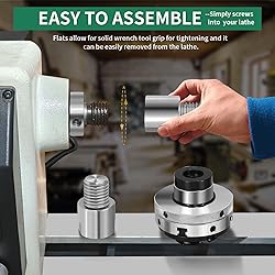HAowosi Lathe Headstock Spindle Adapter,Converts FT