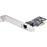 StarTech 1-Port 2.5Gbps PCIe NIC, Intel I225-V (PR12GI-NETWORK-CARD) | Multi-Gigabit Ethernet Interface Card, Intel I225-V, Intel vPro, PXE boot, NBASE-T