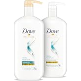 Dove Nutritive Solutions Moisturizing Shampoo and Conditioner with Pump Daily Moisture 2 Count for Dry Hair with Pro-Moisture Complex for Manageable and Silky Hair 31 oz
