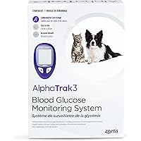 AlphaTRAK 8 Piece Pet Blood Glucose Monitoring Kit for Diabetic Cats and Dogs, All-in-One Solution for in-Clinic Or at Home,