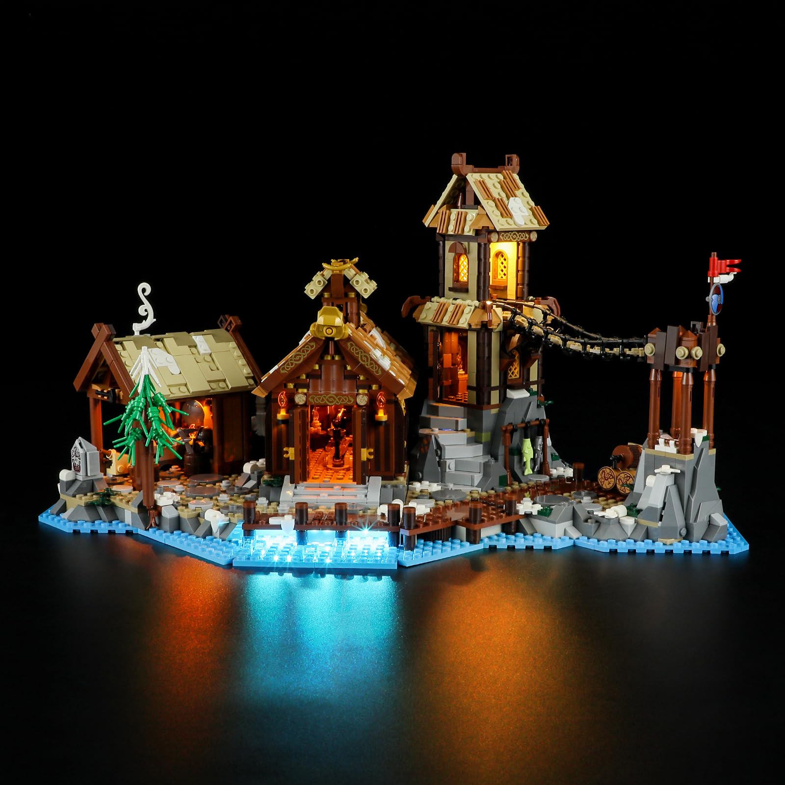 LIGHTAILING LED Lighting Kit for Lego - 21343 The Viking Village Model Building Blocks - LED Light Set Compatible with Lego Model (Not Included Modello)