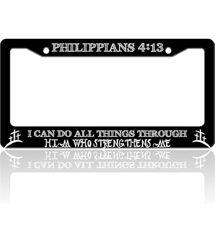 "BLESSED" License Plate Frame – Simple & Stylish Car Accessory