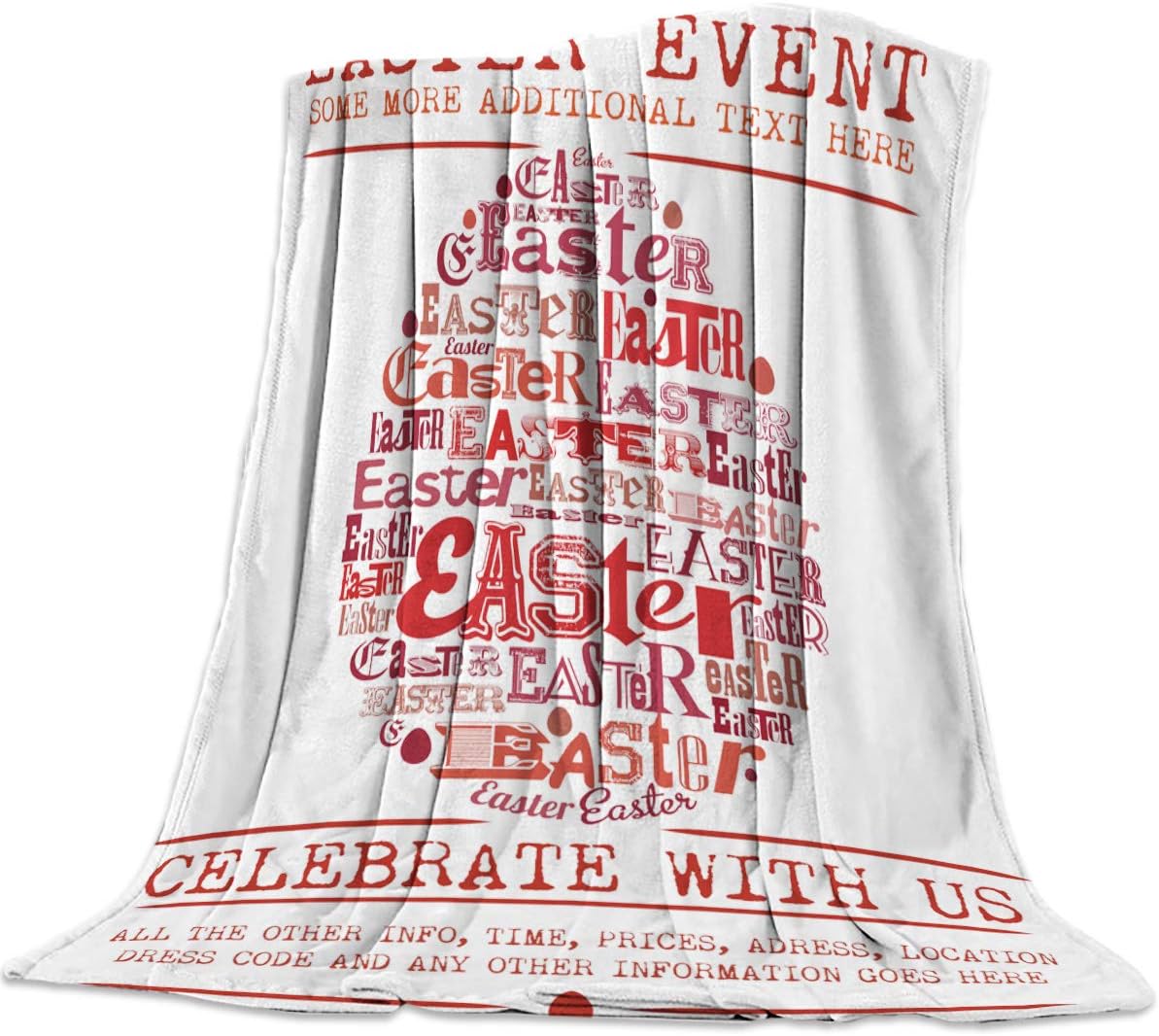 Amazon Com Yokou Easter Eggs Flannel Throw Blanket Easter Event