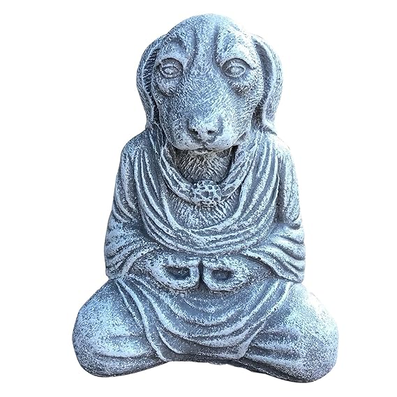 Garden Decoration The Dog Statue Yoga Meditative Dog Statue Amazon.in
