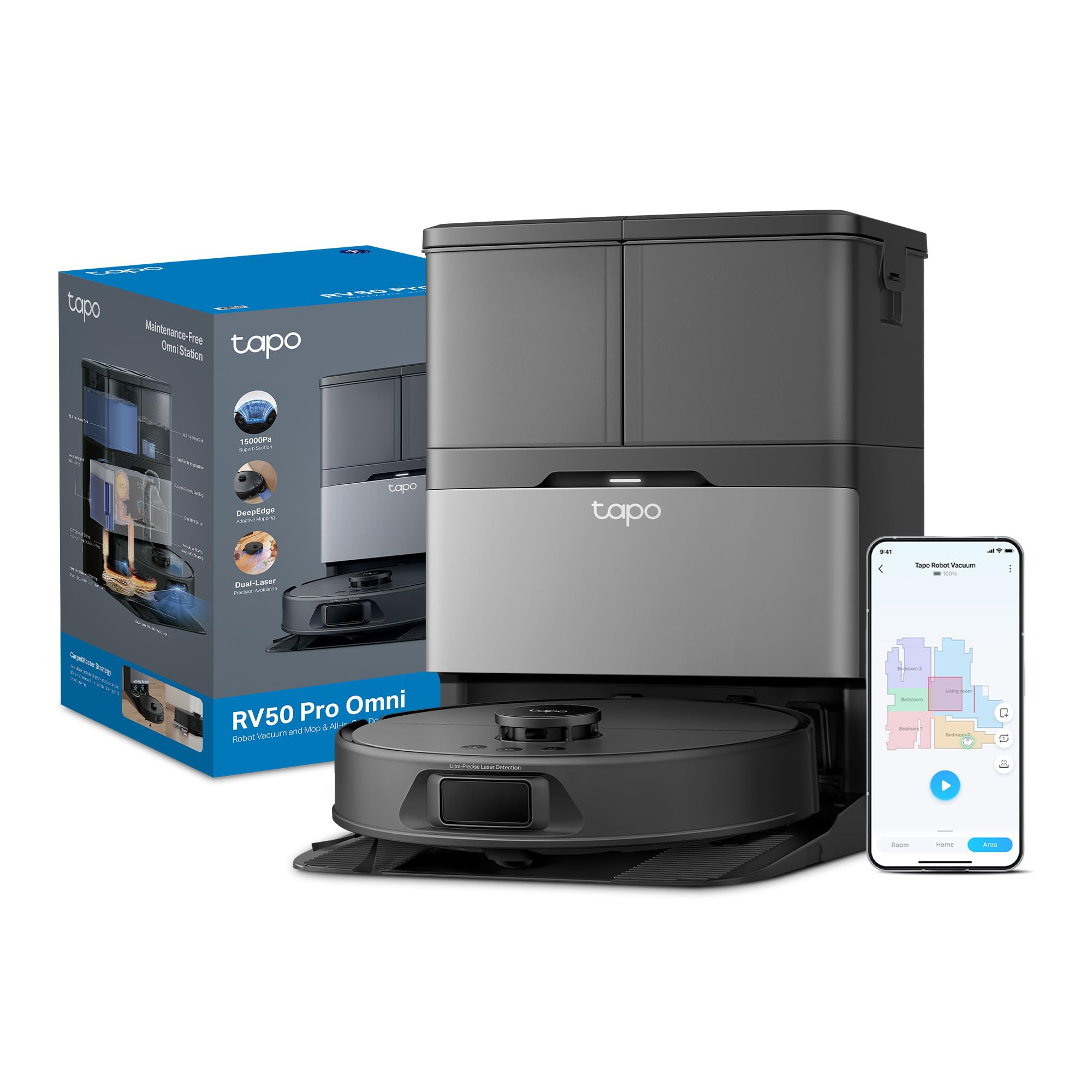 Tapo RV50 Pro Omni 15000Pa Rob...