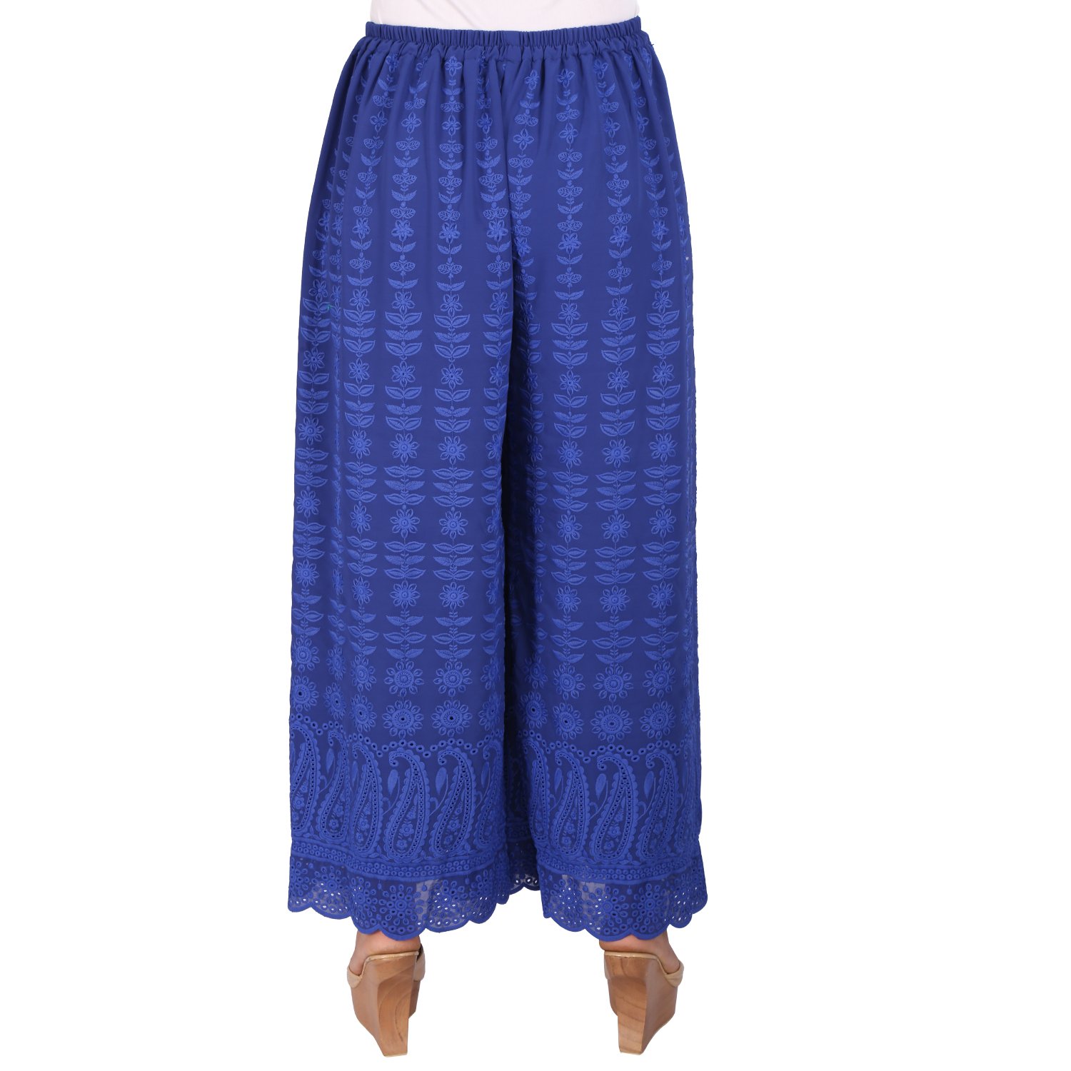 ayesha creations womens cotton chikan afghani palazzo pants from