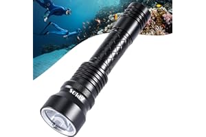 APLOS AP15 1500LM Diving Flashlight with 5 Modes, IPX8 Waterproof Professional Dive Light