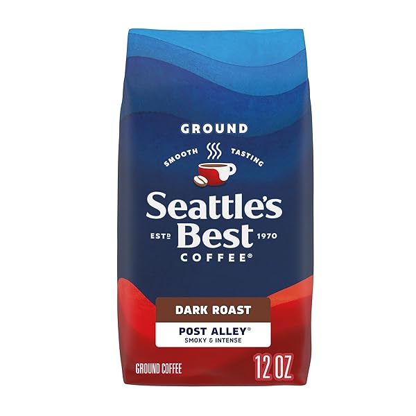 SEATTLE’S BEST COFFEE POST ALLEY BLEND (PREVIOUSLY SIGNATURE BLEND NO. 5) DARK ROAST GROUND COFFEE, 12 OUNCE (PACK OF 1)