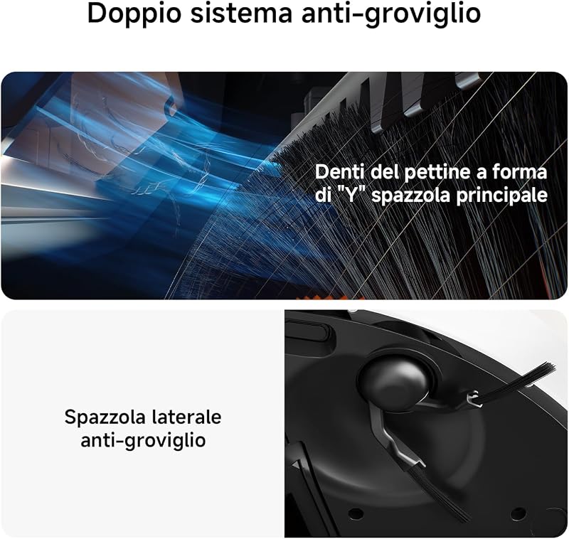 H50 Robot aspirapolvere con lavaggio e panno sollevabile, 10000 Pa