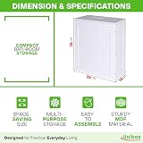 Unibos Freestanding Bathroom Storage Cabinet White Slimline Box view 8