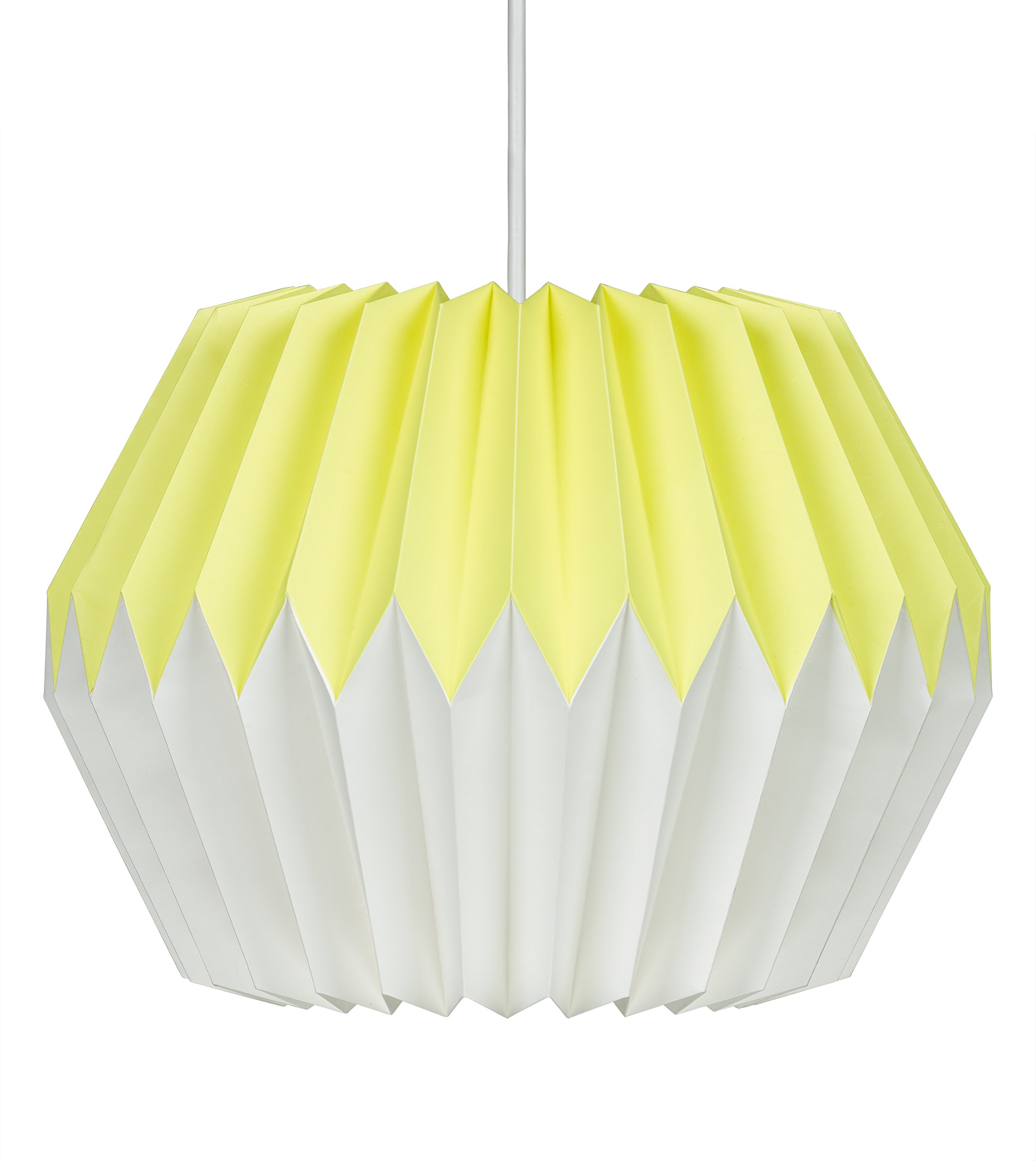 Wild Wood Paper Lampshade, Lemon Yellow