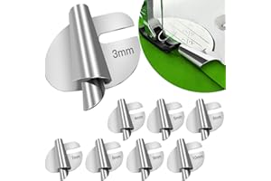 TOOVREN 8pcs Rolled Hem Presser Foot Sewing Rolled Hemmer Foot 3mm-10mm 8 Sizes Wide Hemmer Feet Set Seam Guide Universal Presser Feet Hemming for Sewing Machine Accessories and Tools