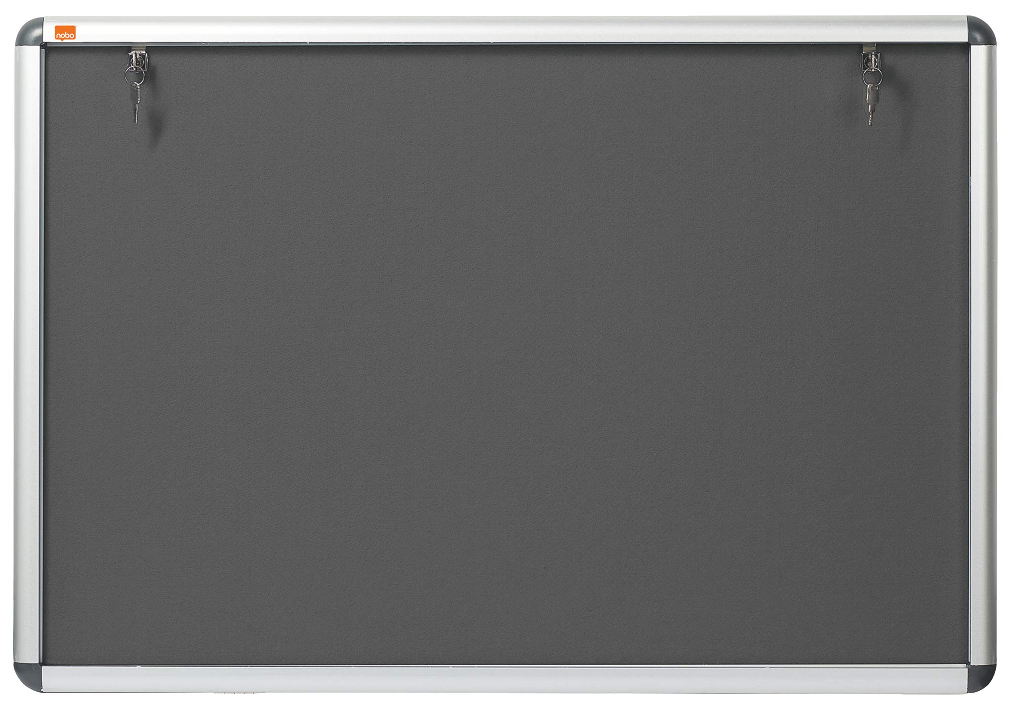 Nobo Slim Display Cabinet Noticeboard A1- 907 mm x 661 mm, Grey