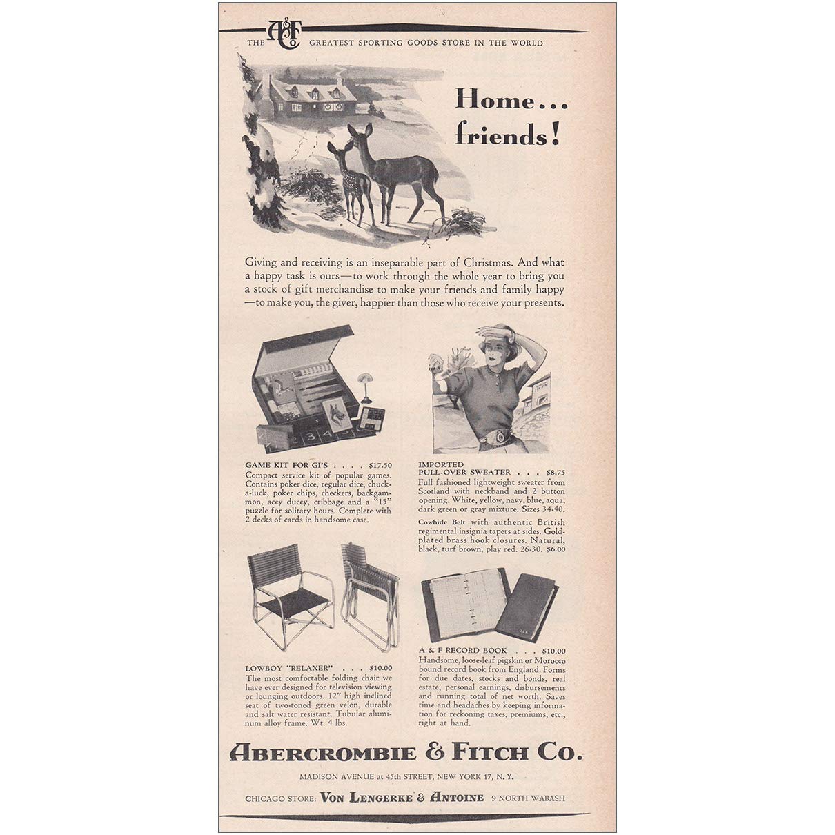 Amazon Com Relicpaper 1950 Abercrombie Fitch Home