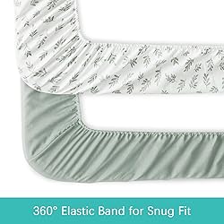 Mini Crib Sheets 4 Pack for Baby Boys