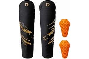 IRON JIA'S Motorcycle Knee Pads Winter Leg Warmers, CE Level 2 Protector Gear for Motorcycle, Skiing, Snowmobile