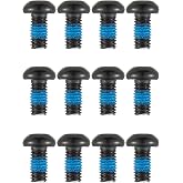 Bicycle Disc Brake Bolts Bike T25 Rotor Screws M5x10mm for Mountain Bike,Roadbike,BMX- 12 Pcs (Black)