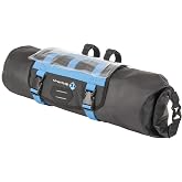 M-Wave BP Front Handlebar Bag, Black | M-Wave Rough Ride 10L Waterproof Handlebar Bag with Detachable Map Pocket