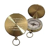 Personalized Wilderness Scouting Brass Pocket