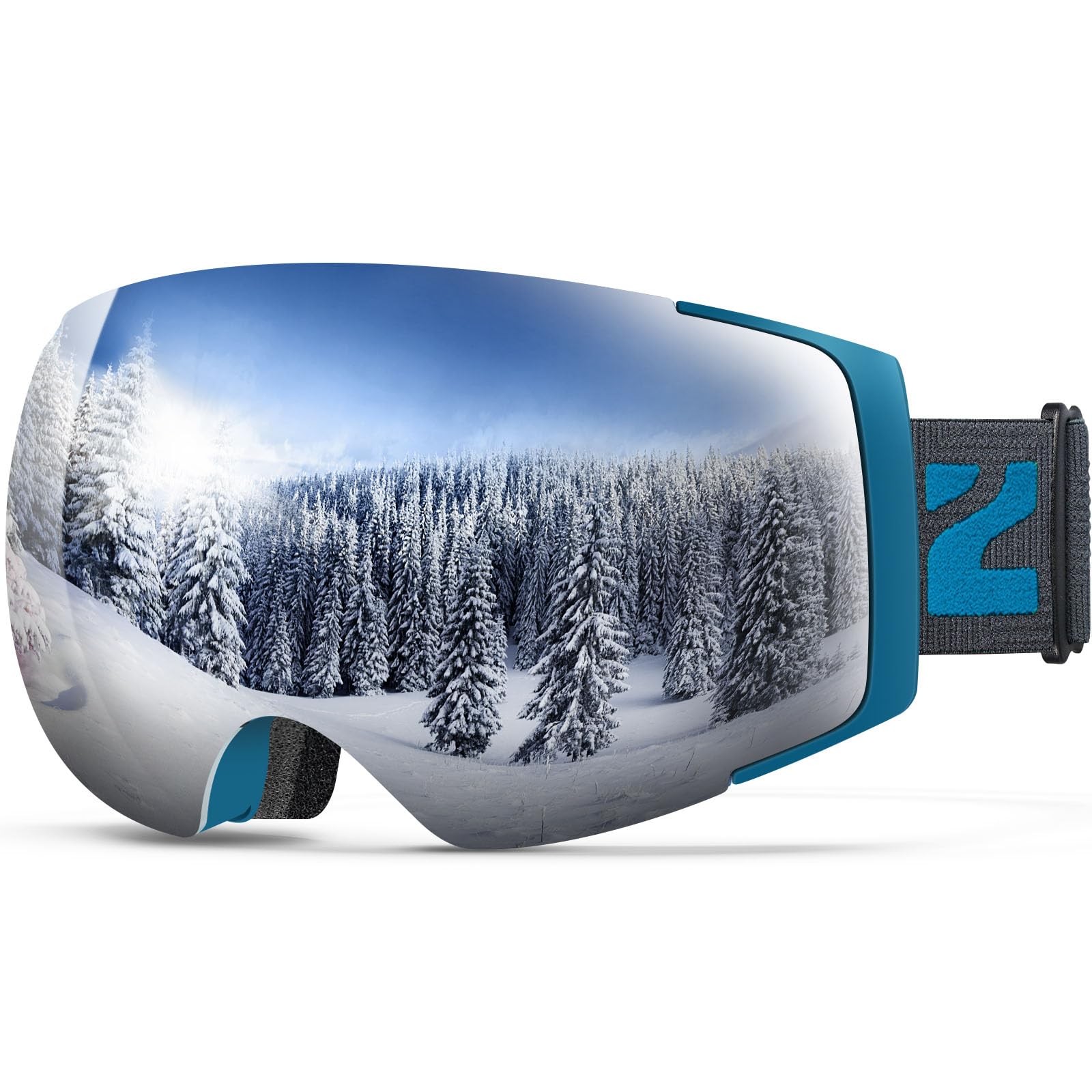 ZIONOR X4 Ski Goggles Magnetic Lens - Snowboard Goggles for Men Women Adult - Snow Goggles Anti-fog UV Protection Image